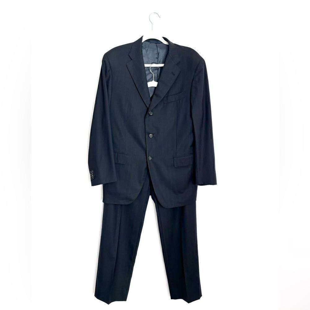 Domenico Vacca pinstripe Suit in dark navy